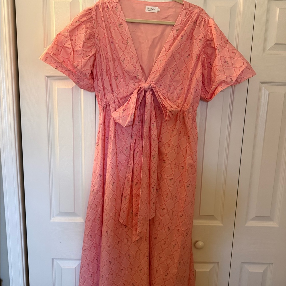 Pink Midi Dress